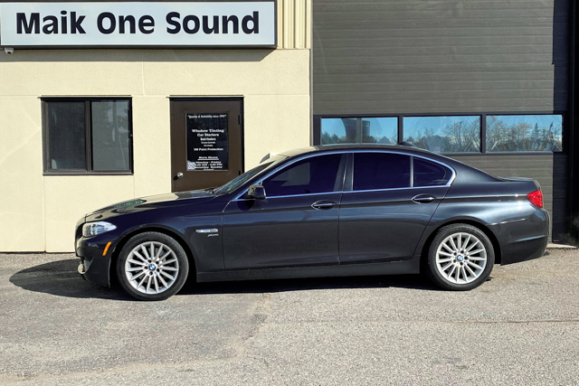 2011 BMW 535i with professional window tint in North Bay